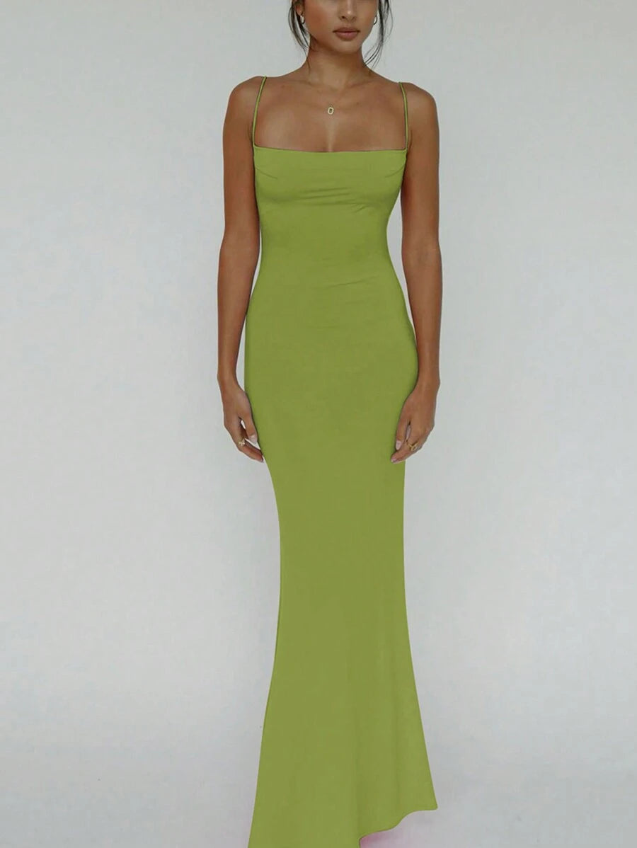 VERDÉ - Maxi Bodycon Slip Dress