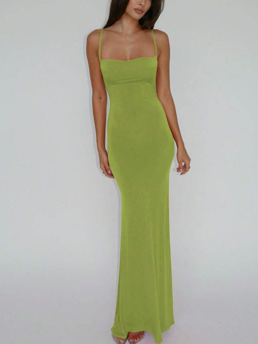 VERDÉ - Maxi Bodycon Slip Dress