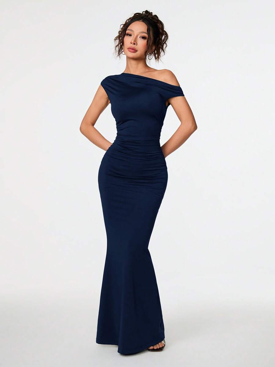 SVELTA - Petite One Shoulder Mermaid Maxi Dress