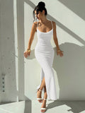 VELA - Bodycon Midi Dress White