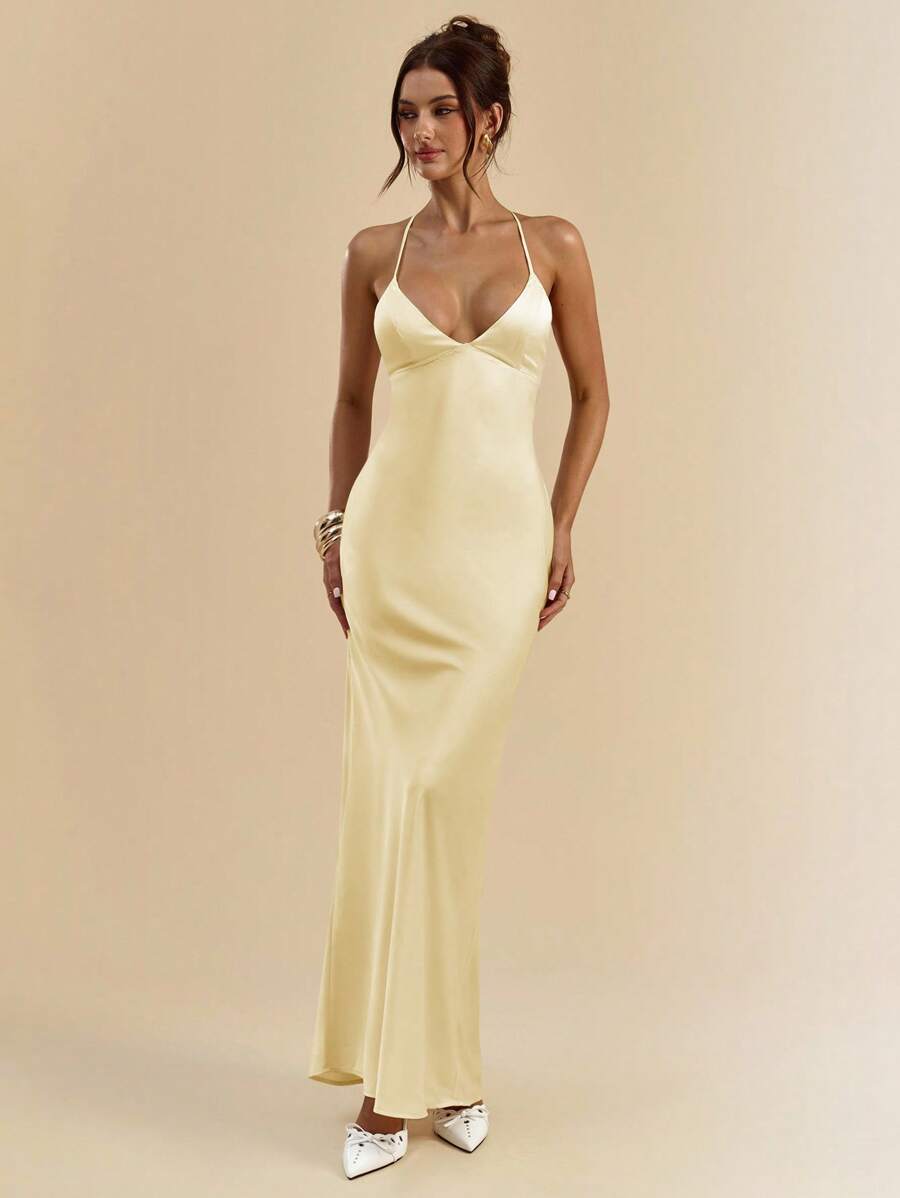 Sélisse – Satin Mermaid Maxi Dress