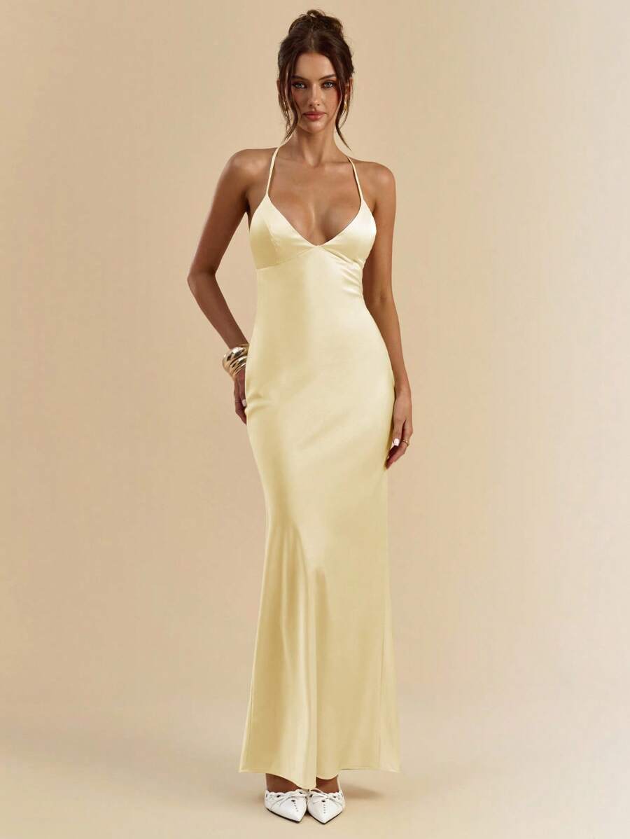 Sélisse – Satin Mermaid Maxi Dress