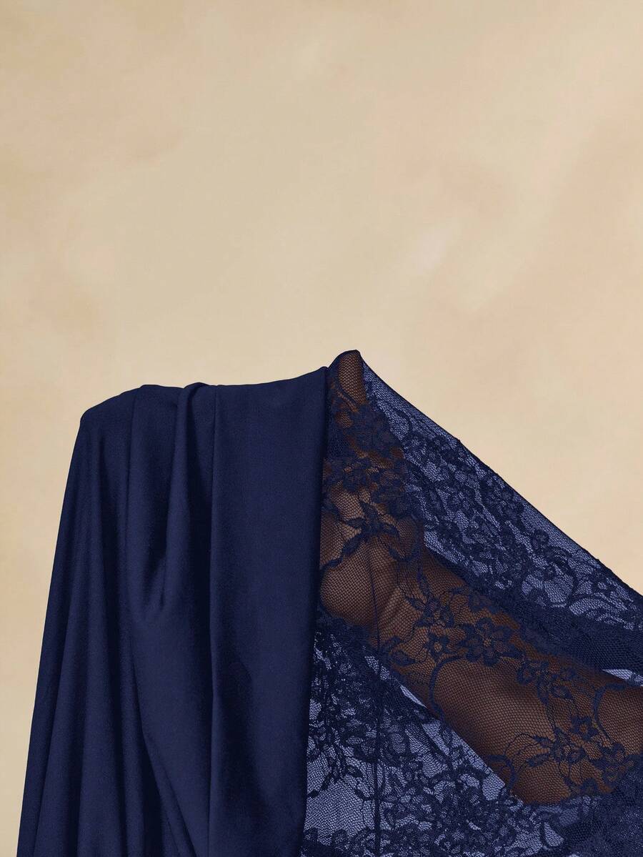 NARU - Lace Plunge Maxi Dress
