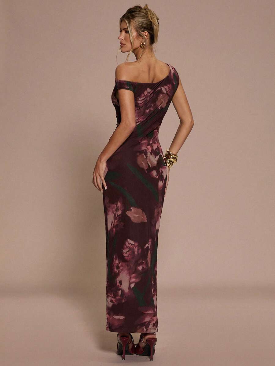 DRAPÉ - Asymmetrical Maxi Bodycon Dress