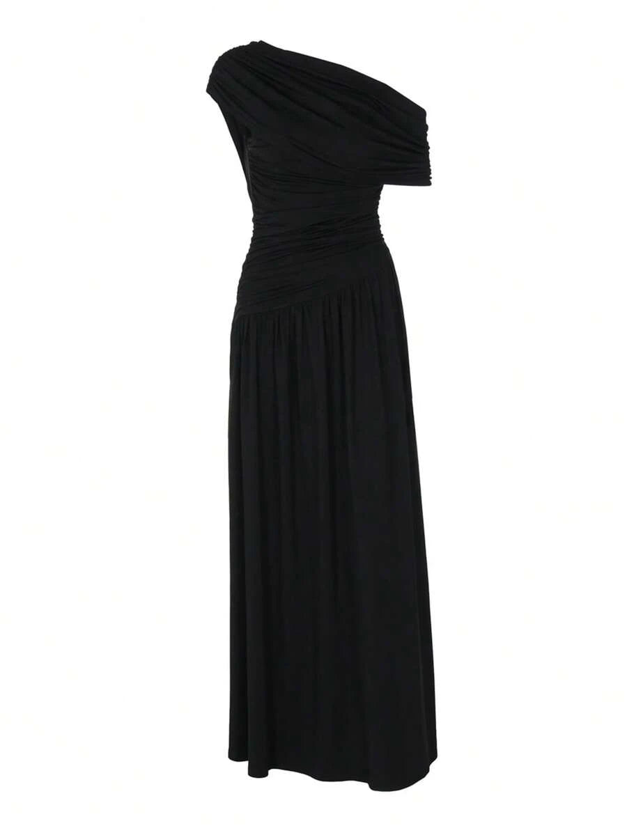 ZÉPHYR — One-Shoulder Ruched Maxi Dress