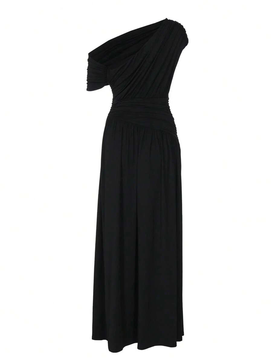 ZÉPHYR — One-Shoulder Ruched Maxi Dress