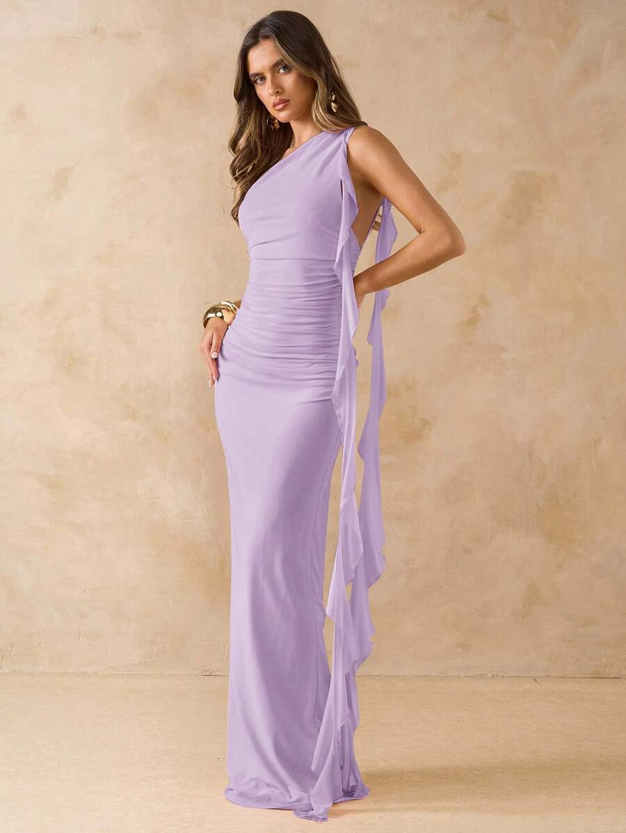 LUÉRA – Asymmetric Bodycon Maxi Dress