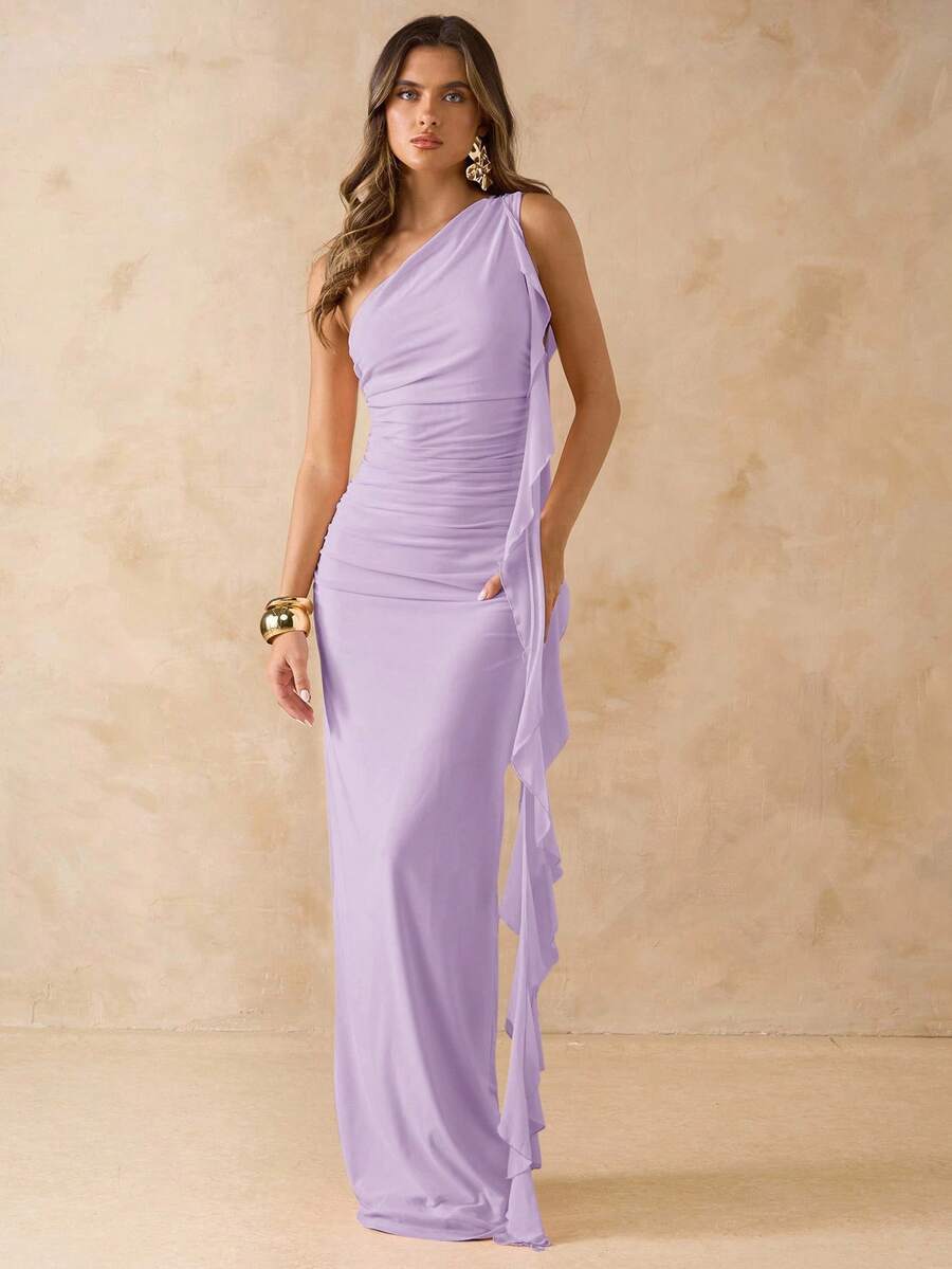 LUÉRA – Asymmetric Bodycon Maxi Dress