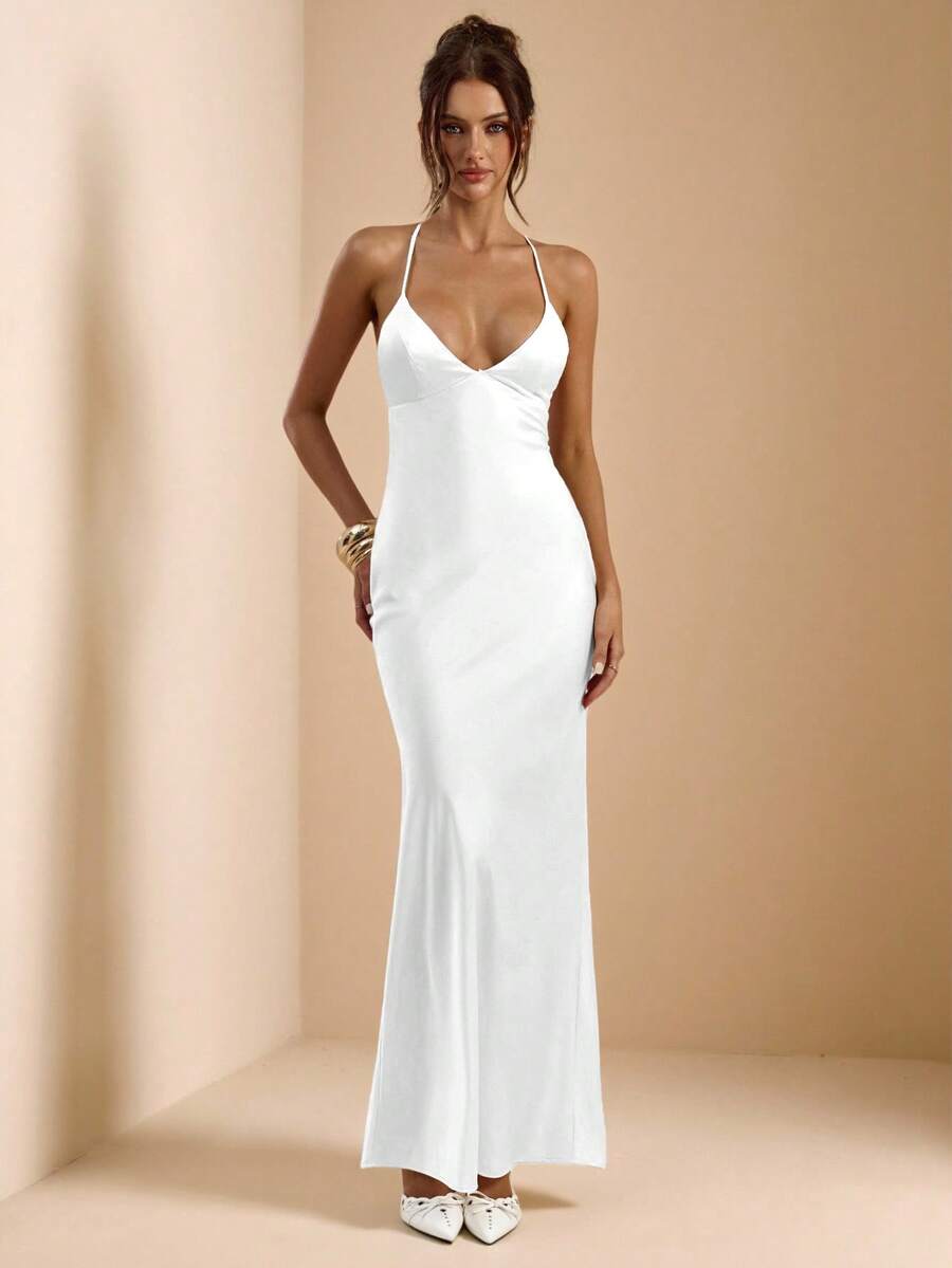 Sélisse – Satin Mermaid Maxi Dress