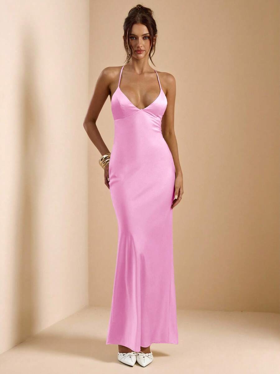 Sélisse – Satin Mermaid Maxi Dress