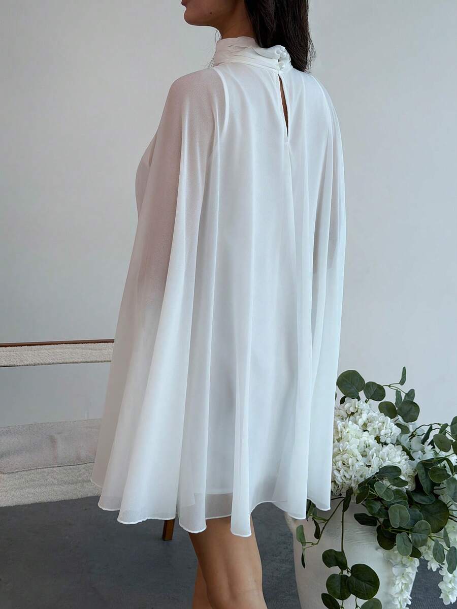 ÉLYRA – Chiffon A-Line Mini Dress
