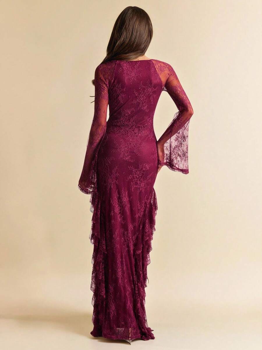 VALORE – Lace Mermaid Maxi Dress