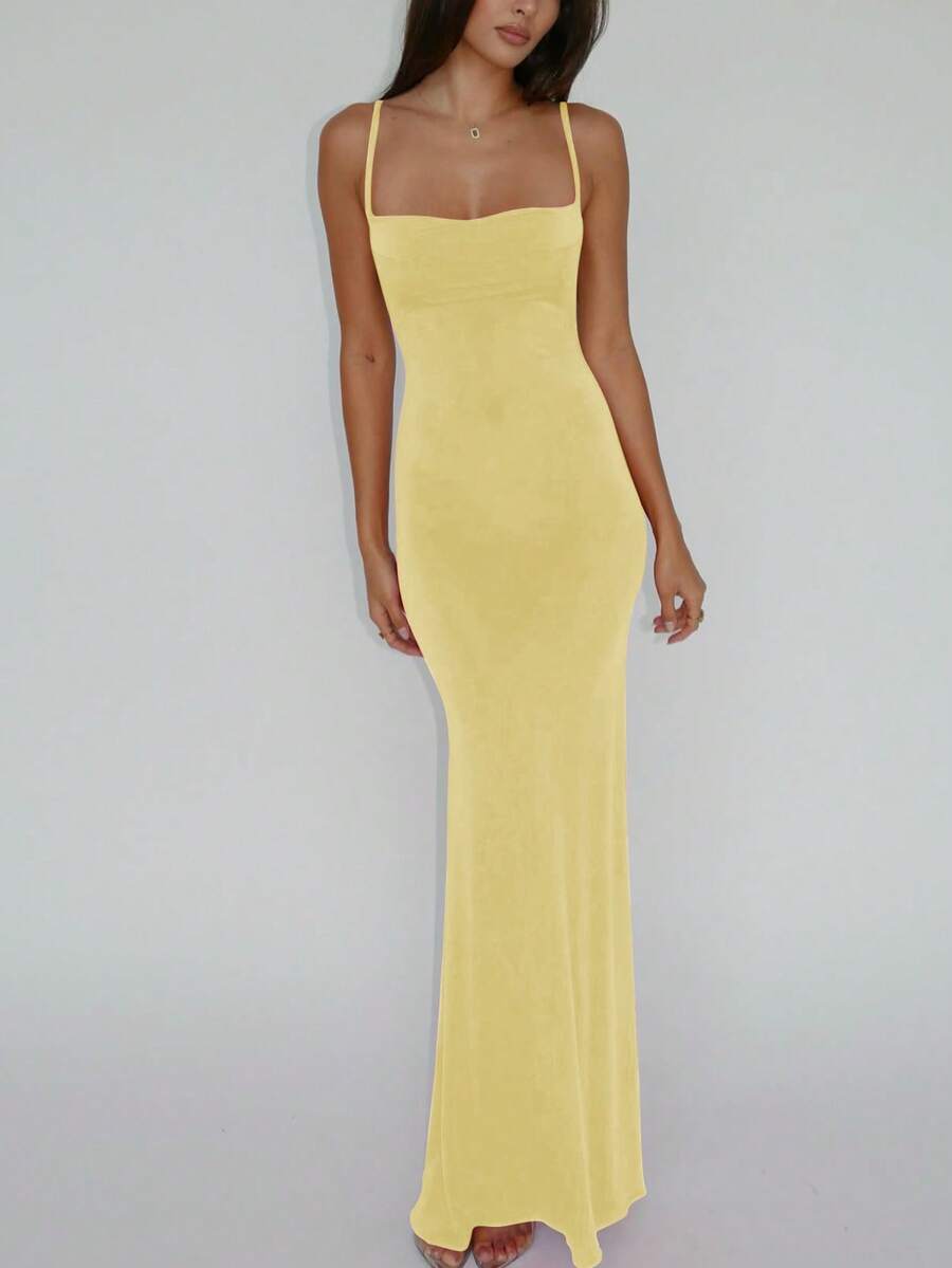 VERDÉ - Maxi Bodycon Slip Dress