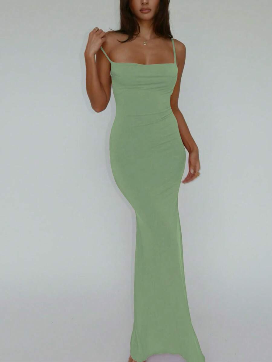 VERDÉ - Maxi Bodycon Slip Dress
