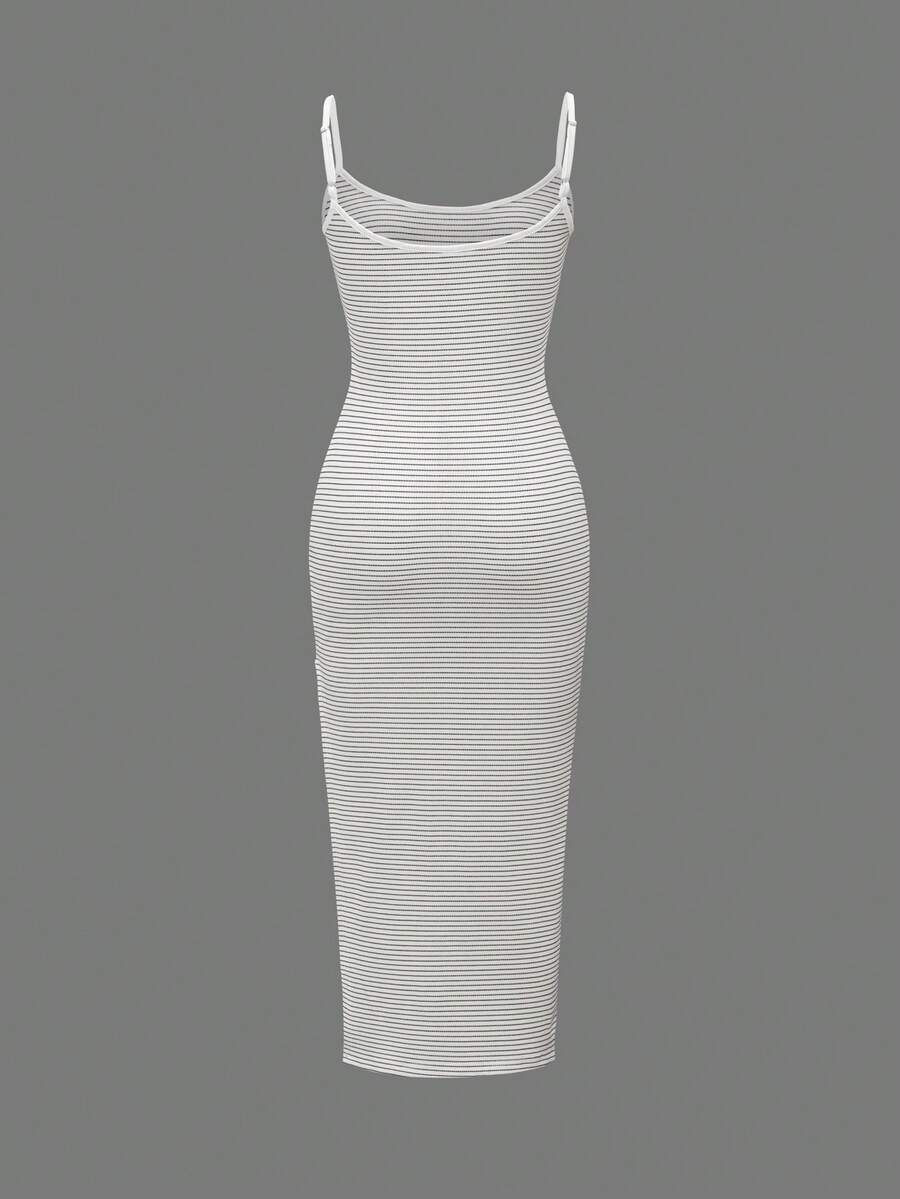 LIRÉA - Spaghetti Strap Bodycon Midi Dress