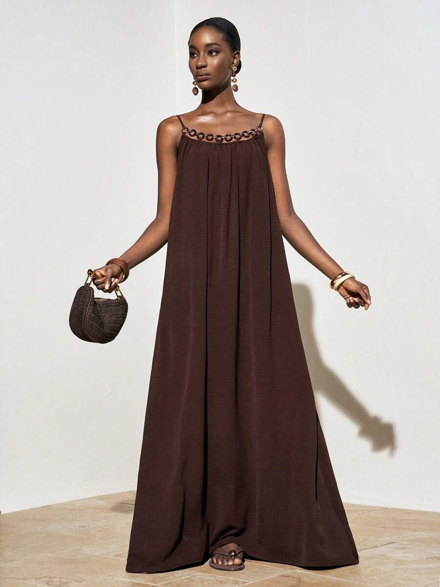NOMÉA – Boho Flared Maxi Dress