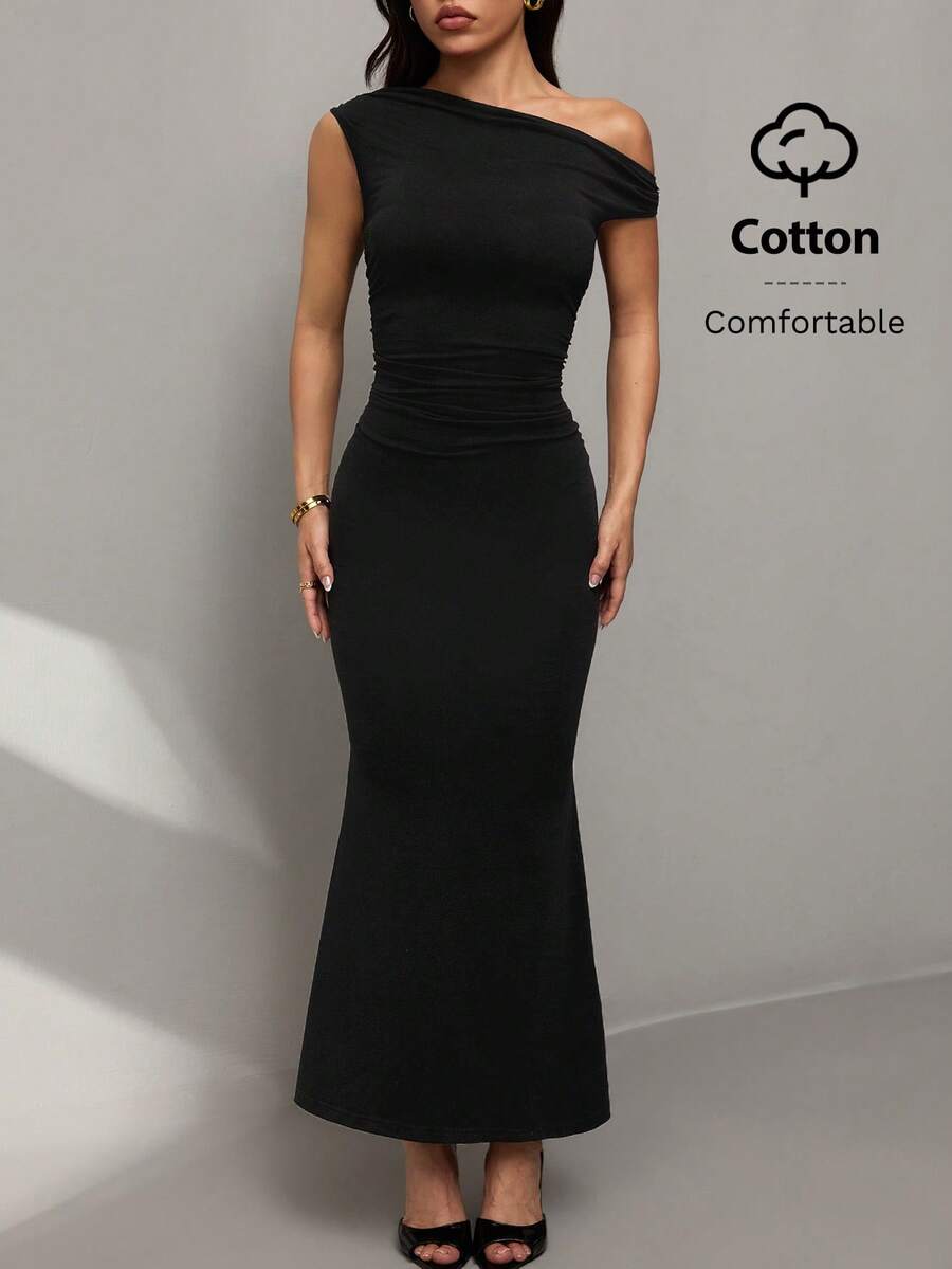 SVELTA - Petite One Shoulder Mermaid Maxi Dress