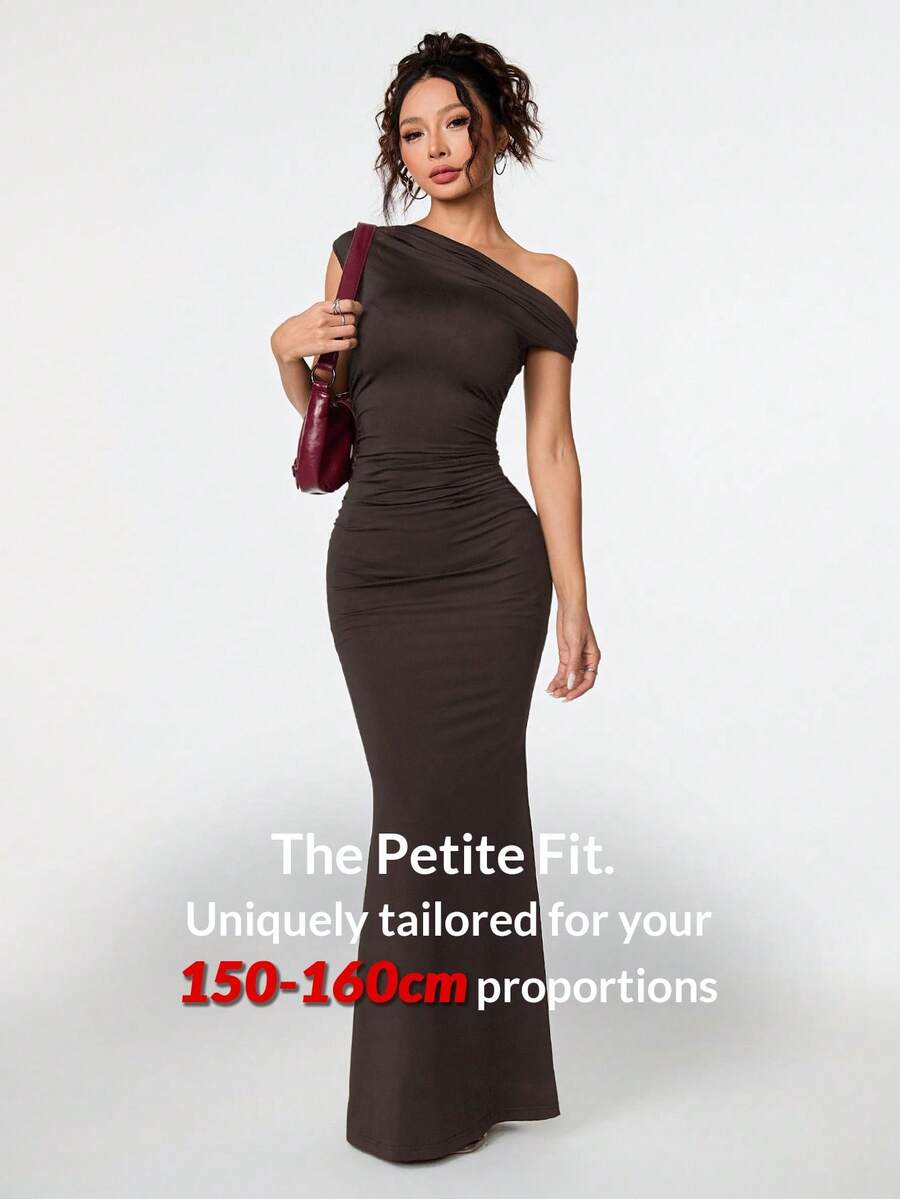 SVELTA - Petite One Shoulder Mermaid Maxi Dress