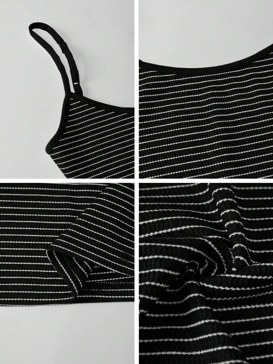 LIRÉA - Spaghetti Strap Bodycon Midi Dress