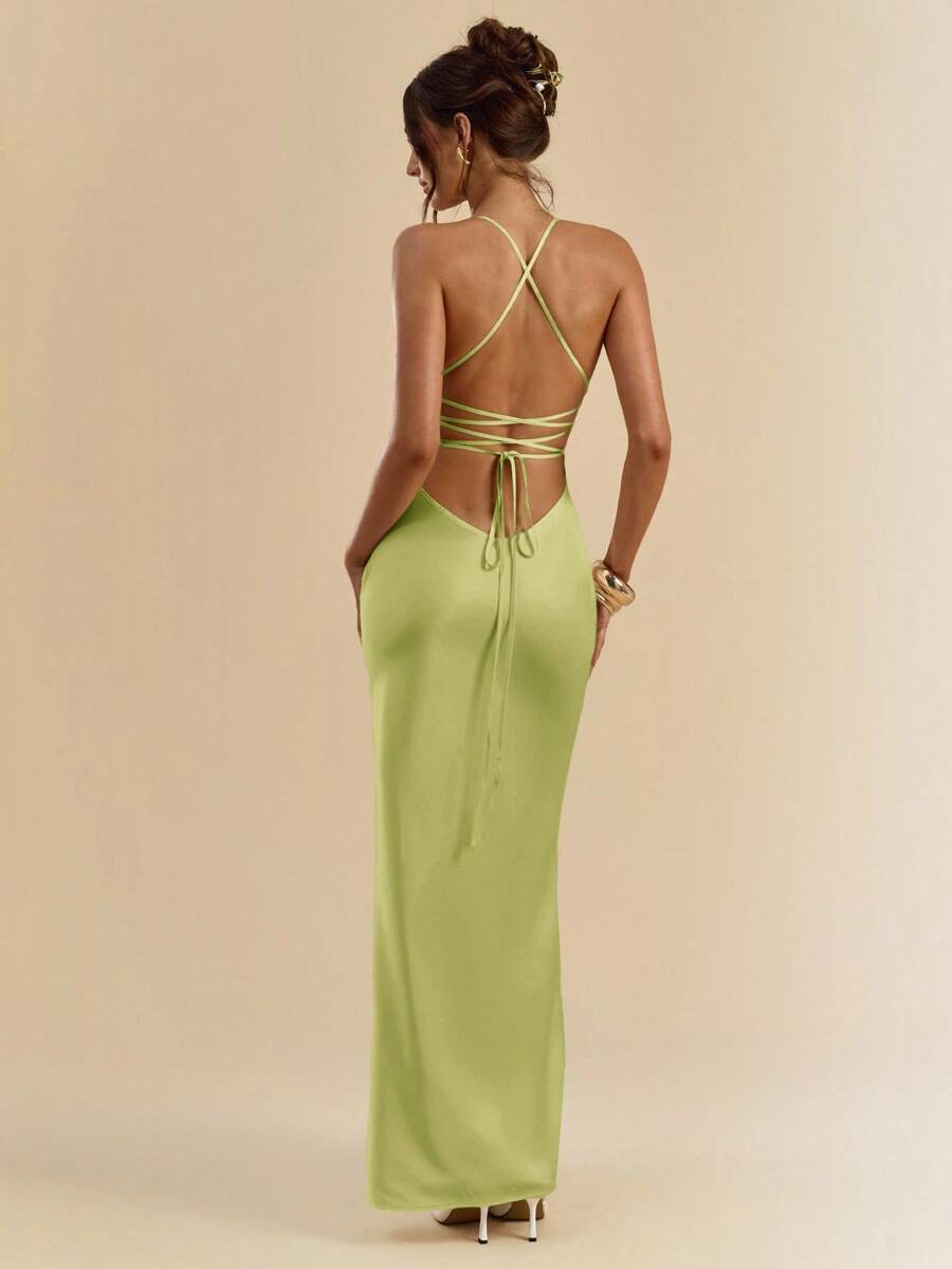 Sélisse – Satin Mermaid Maxi Dress
