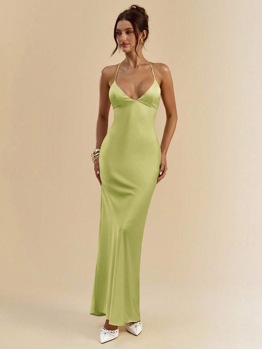 Sélisse – Satin Mermaid Maxi Dress