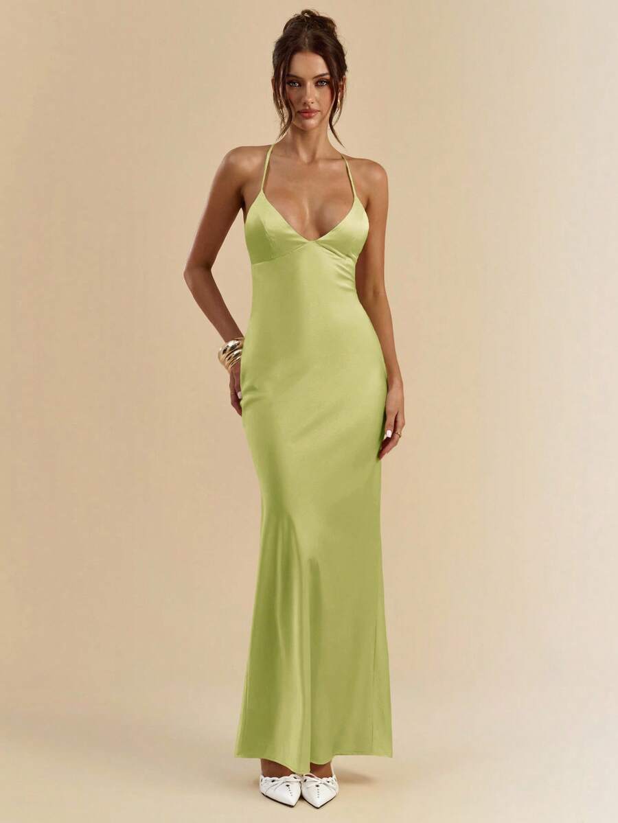 Sélisse – Satin Mermaid Maxi Dress