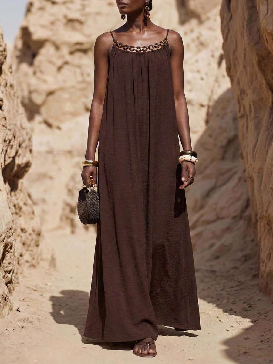 NOMÉA – Boho Flared Maxi Dress