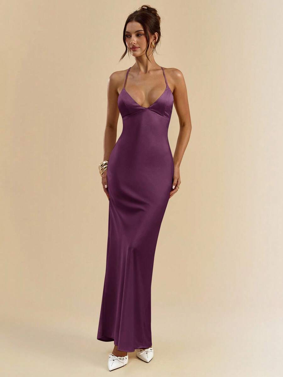 Sélisse – Satin Mermaid Maxi Dress