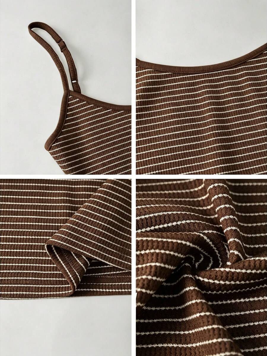 LIRÉA - Spaghetti Strap Bodycon Midi Dress
