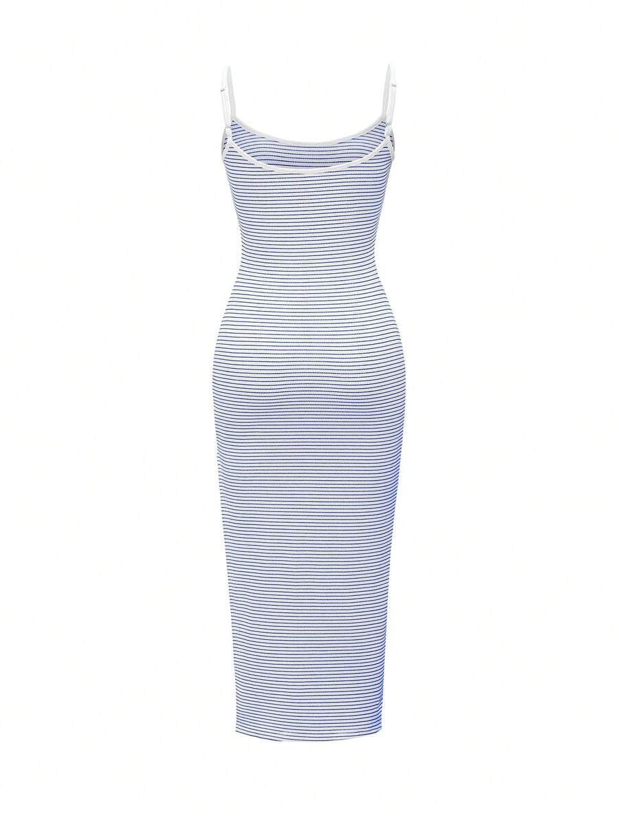 LIRÉA - Spaghetti Strap Bodycon Midi Dress