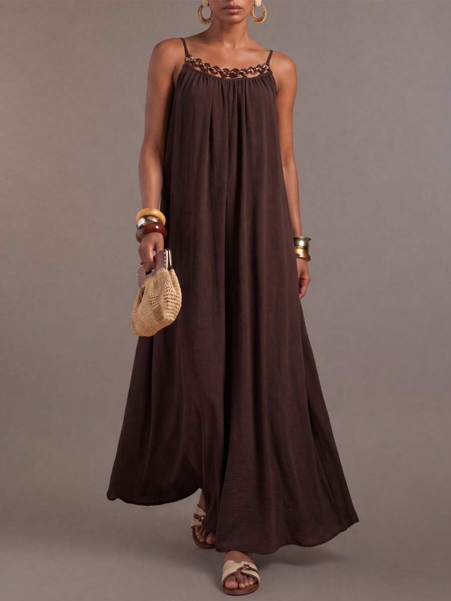 NOMÉA – Boho Flared Maxi Dress